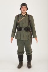  Photo Enthoan in German uniform with rifle WW II 3 